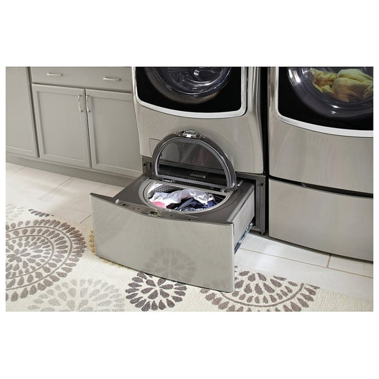LG 29 Inch 1.0 cu. ft. Twin Wash Pedestal Sidekick Washer: Graphite Steel - WD200CV