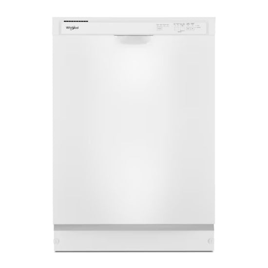 Whirlpool 24 Inch Front Control Built-In Dishwasher, White - WDF341PAPW
