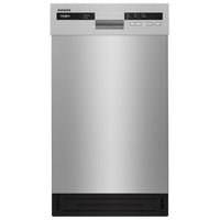 Whirlpool 18 Inch Full Console Dishwasher with 8 Place Settings - WDPS5118PM