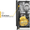 Whirlpool 18 Inch Built-In Dishwasher - WDPS5118PM