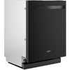 Whirlpool 24 Inch Fully Integrated Dishwasher with 14 Place Settings, Black - WDT550SAPB