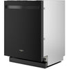Whirlpool 24 Inch Fully Integrated Dishwasher with 14 Place Settings, Black - WDT550SAPB