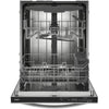 Whirlpool 24 Inch Fully Integrated Dishwasher with 14 Place Settings, Black - WDT550SAPB