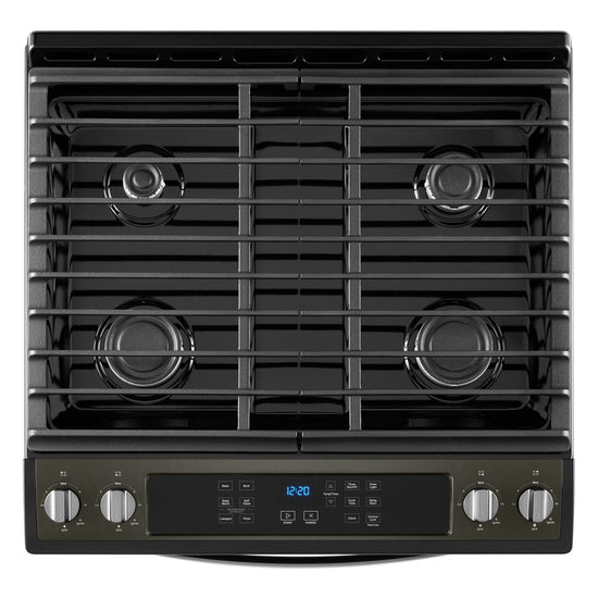 Whirlpool 30 Inch Gas Range, Black Stainless - WEG515S0LV