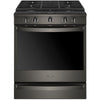 Whirlpool 30 Inch Slide-In Gas Smart Range, 5.8 cu. ft., Black Stainless - WEG750H0HV