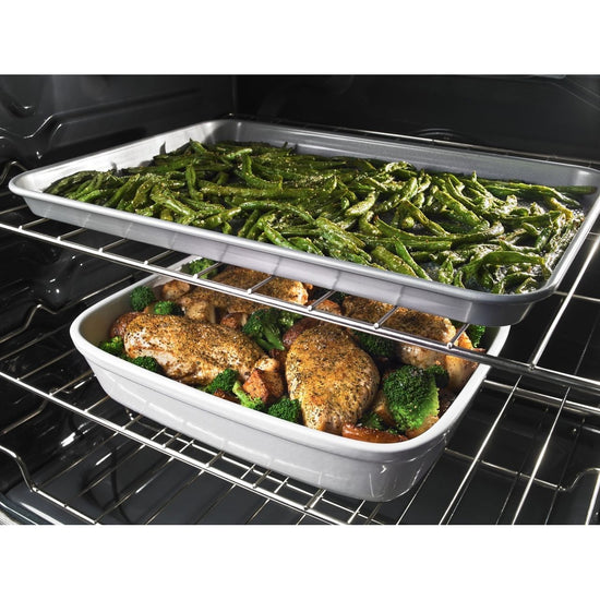 Whirlpool 30 Inch Slide-In Gas Smart Range, 5.8 cu. ft., Black Stainless - WEG750H0HV