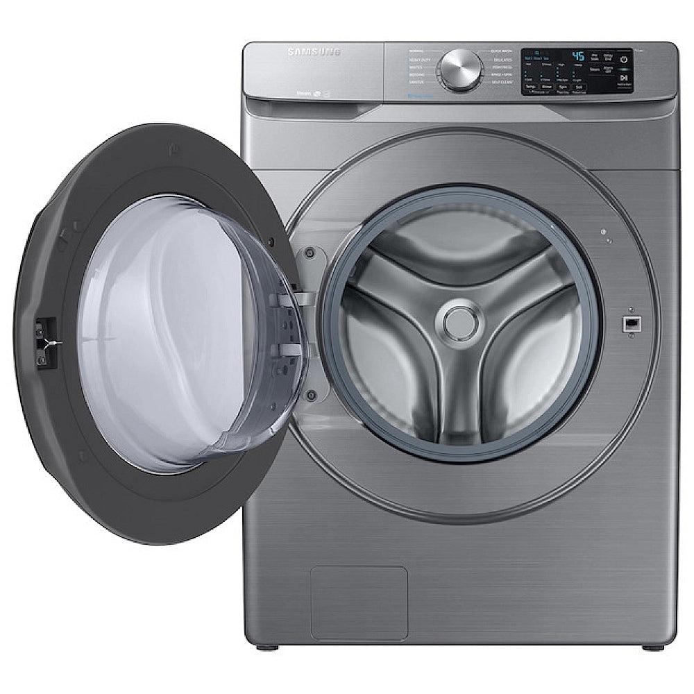 Samsung 5.2 cu ft. Platinum Front Load Washer with Steam Option - WF45R6100AP/US