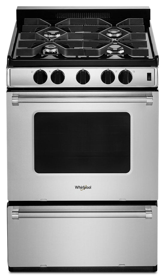 Whirlpool 24 Inch Gas Range, Stainless Steel - WFG500M4HS