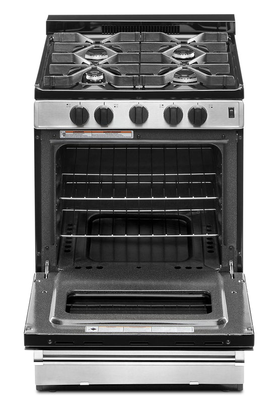 Whirlpool 24 Inch Gas Range, Stainless Steel - WFG500M4HS
