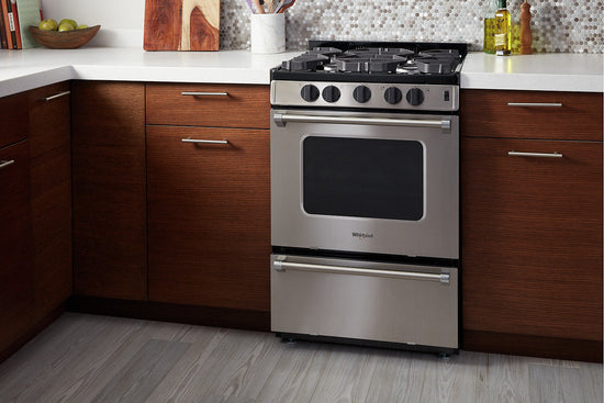Whirlpool 24 Inch Gas Range, Stainless Steel - WFG500M4HS