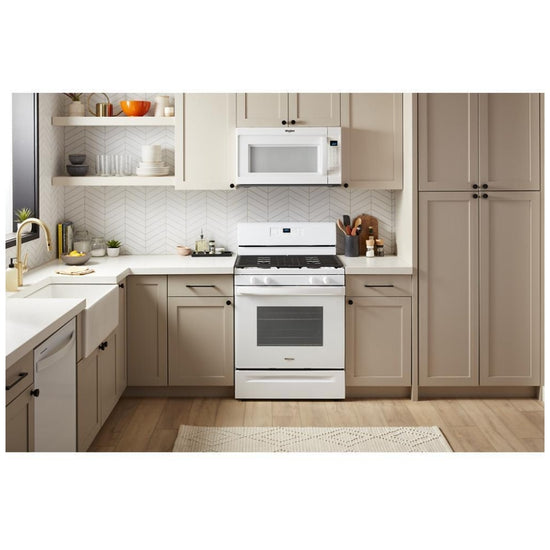 Whirlpool 30 Inch Freestanding Gas Range, White - WFG515S0MW