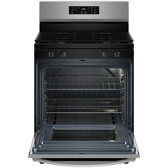 Whirlpool 30 Inch Freestanding Gas Range with 5.0 cu. ft. Oven Capacity, Stainless Steel - WFGS3530RS