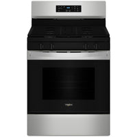 Whirlpool 30 Inch Freestanding Gas Range with 5.0 cu. ft. Oven Capacity, Stainless Steel - WFGS3530RS