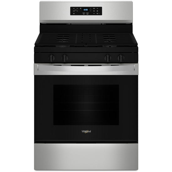 Whirlpool 30 Inch Freestanding Gas Range with 5.0 cu. ft. Oven Capacity, Stainless Steel - WFGS3530RS
