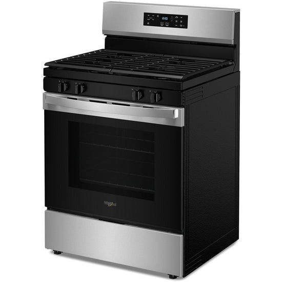 Whirlpool 30 Inch Freestanding Gas Range with 5.0 cu. ft. Oven Capacity, Stainless Steel - WFGS3530RS