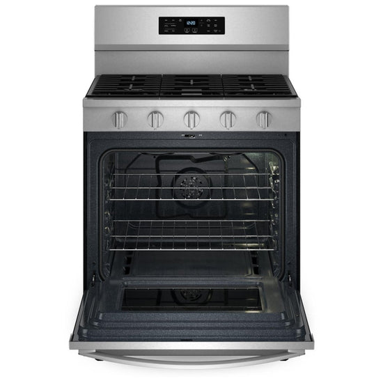 Whirlpool 30 Inch Smart Gas Range with Air Fry, Stainless Steel - WFGS5030RZ