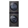 LG Front Load WashTower Laundry Centre with 5.2 cu ft Washer & 7.4 cu ft Electric Dryer, Black Steel - WKEX200HBA