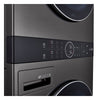LG WashTower Laundry Centre 5.2/7.4 cu. ft. Electric Dryer, Black Steel - WKEX200HBA
