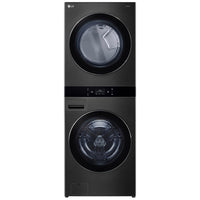 LG WashTower Stacked Laundry Center 5.0 cu. ft. Washer and 7.4 cu. ft. Electric Dryer - WKEX300HBA