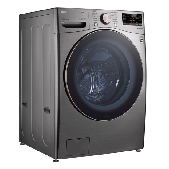 LG 5.2 cu. ft. Smart Front Load Washer with AI and Wi-Fi, Graphite Steel - WM3850HVA