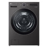 LG 5.8 cu. ft. Smart Front Load Washer, Black Steel - WM6700HBA
