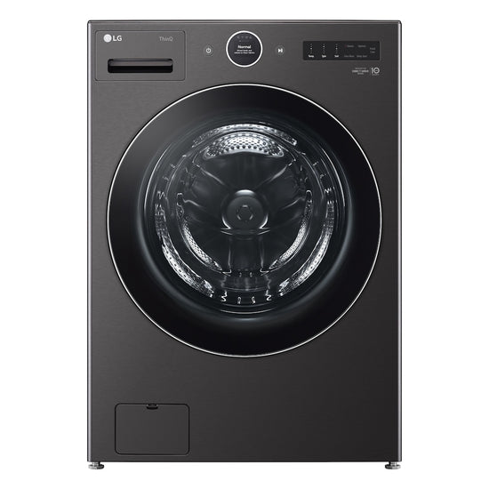 LG 5.8 cu. ft. Smart Front Load Washer, Black Steel - WM6700HBA