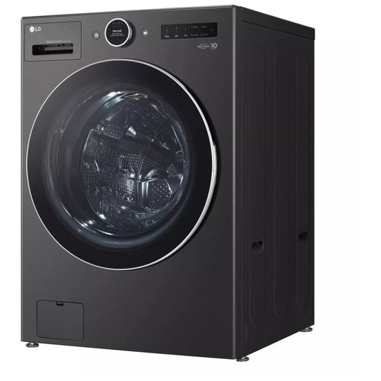 LG 27 Inch All-in-One Ventless Heat Pump WashCombo, Black Steel - WM6998HBA