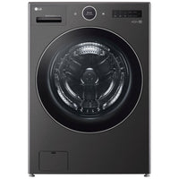 LG 5.7 cu. ft. Ventless All-in-One Heat Pump WashCombo, Black Steel - WM6998HBA