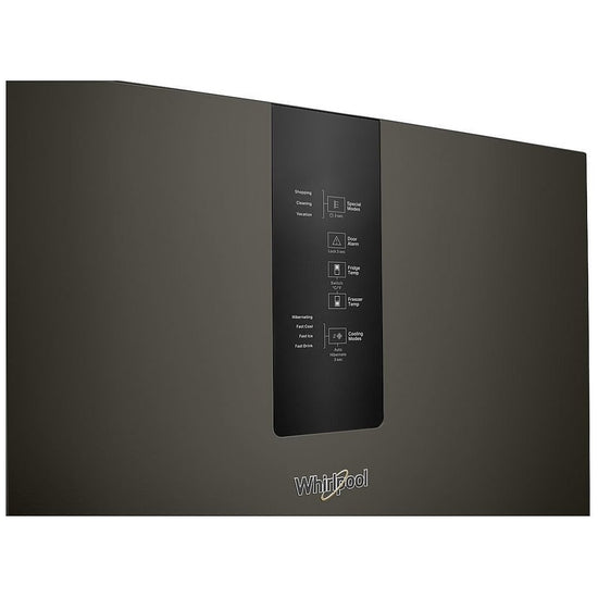 Whirlpool 24 Inch Bottom-Freezer Refrigerator, 12.9 cu. ft., Black Stainless - WRB543CMJV