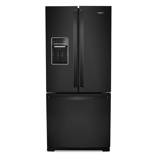Whirlpool 30 Inch French-Door Refrigerator, Black - WRF560SEHB