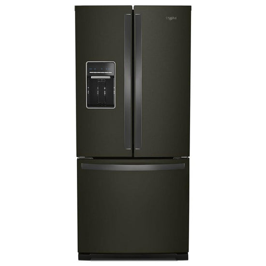 Whirlpool 30 Inch French Door Refrigerator, Black Stainless - WRF560SEHV