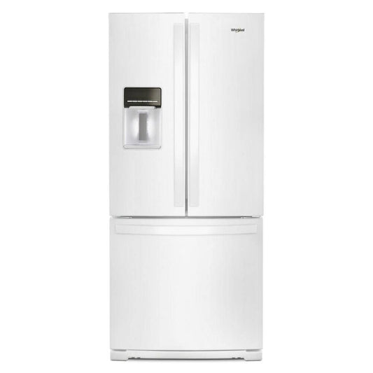 Whirlpool 30 Inch French Door Refrigerator, 20 cu. ft., White - WRF560SEHW