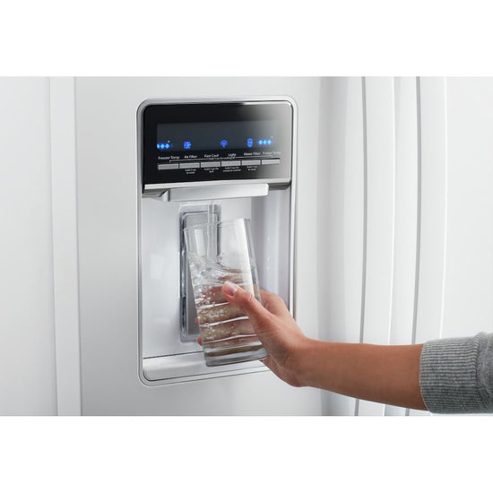 Whirlpool 30 Inch French Door Refrigerator, 20 cu. ft., White - WRF560SEHW