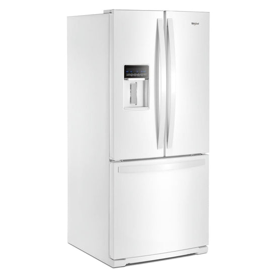 Whirlpool 30 Inch French Door Refrigerator, 20 cu. ft., White - WRF560SEHW
