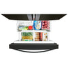 Whirlpool 30 Inch French Door Refrigerator, 19.7 cu. ft., Black - WRF560SMHB