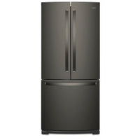 Whirlpool 30 Inch French Door Refrigerator, Black Stainless - WRF560SMHV