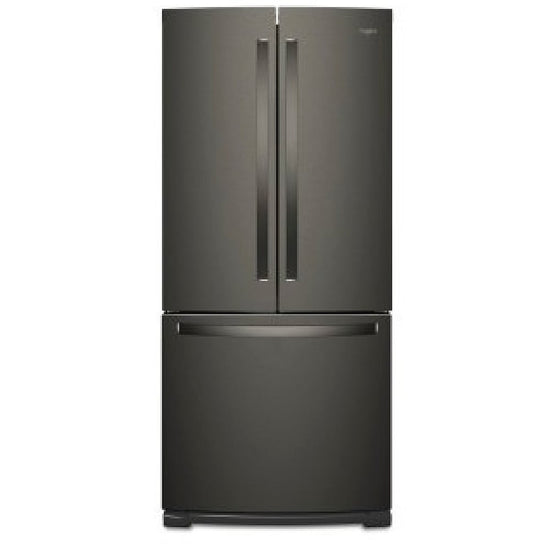 Whirlpool 30 Inch French Door Refrigerator, Black Stainless - WRF560SMHV