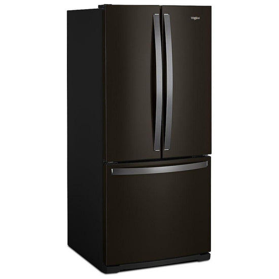 Whirlpool 30 Inch French Door Refrigerator, Black Stainless - WRF560SMHV