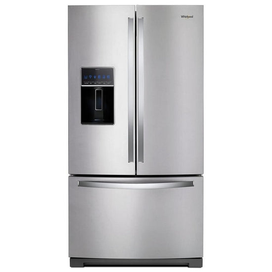 Whirlpool 36 Inch French Door Refrigerator with Exterior Ice & Water Dispenser, Fingerprint Resistant Stainless Steel - WRF757SDHZ (Ships in 7-10 Days)