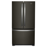 Whirlpool 36 Inch Counter-Depth French Door Refrigerator, Black Stainless Steel - WRFC2036RV