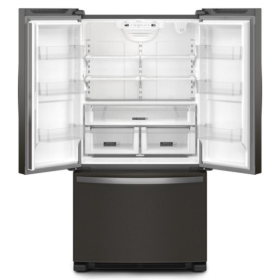 Whirlpool 36 Inch Counter-Depth French Door Refrigerator, Black Stainless Steel - WRFC2036RV
