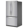 Whirlpool 36 Inch French Door Refrigerator with 25.2 cu. ft. Capacity, Fingerprint Resistant Stainless - WRFF3236RZ
