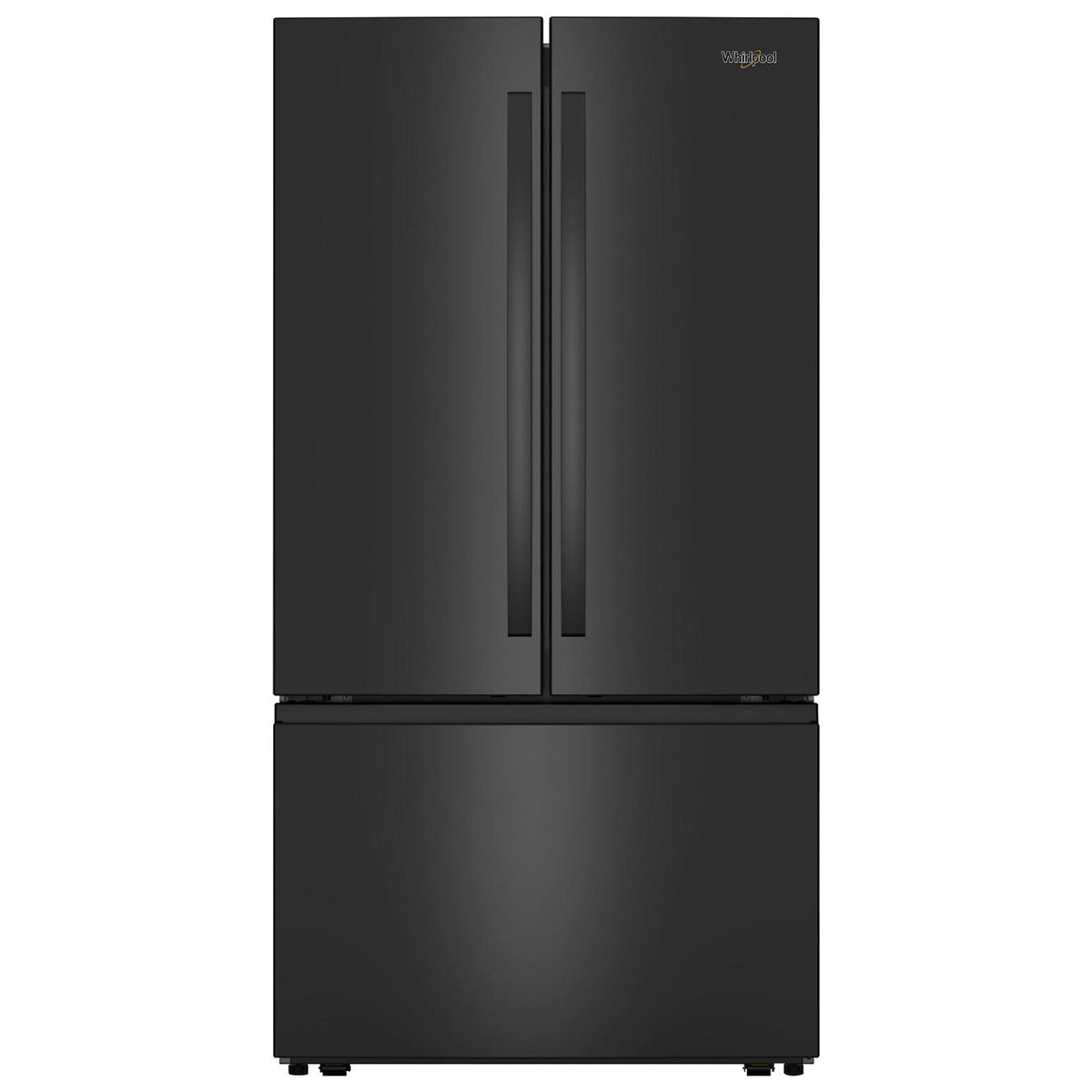 Whirlpool 36 Inch French Door Refrigerator, Black - WRFF3336SB