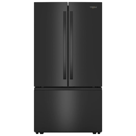 Whirlpool 36 Inch French Door Refrigerator, Black - WRFF3336SB