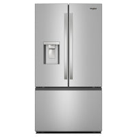 Whirlpool 36 Inch French Door Refrigerator, Fingerprint-Resistant Stainless - WRFF3736SZ