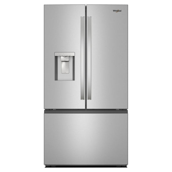 Whirlpool 36 Inch French Door Refrigerator, Fingerprint-Resistant Stainless - WRFF3736SZ