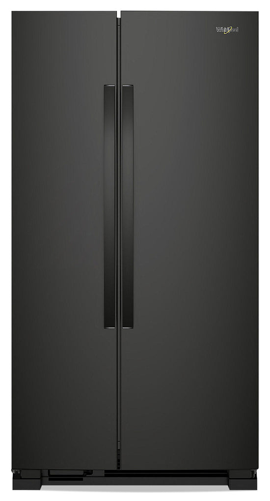 Whirlpool 36 Inch 25 Cu. Ft. Side-by-Side Refrigerator, Black - WRS315SNHB