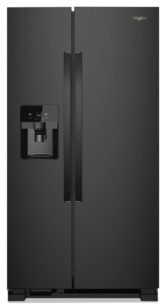 Whirlpool 33 Inch Side-by-Side Refrigerator, Black - WRS321SDHB