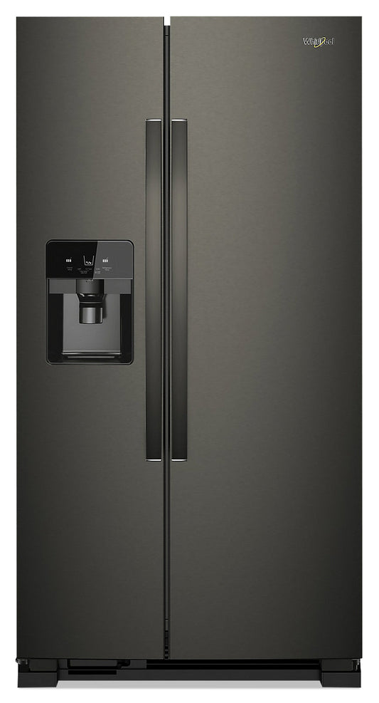 Whirlpool 33" 21 Cu. Ft. Side-by-Side Refrigerator - Black Stainless - WRS321SDHV