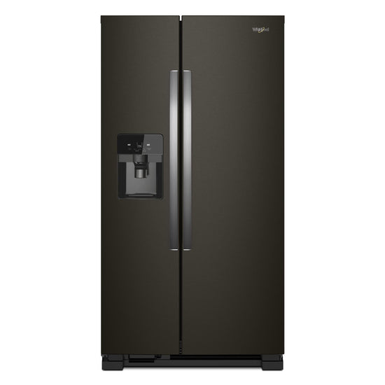 Whirlpool 33 Inch 21 Cu. Ft. Side-by-Side Refrigerator, Black Stainless - WRS321SDHV